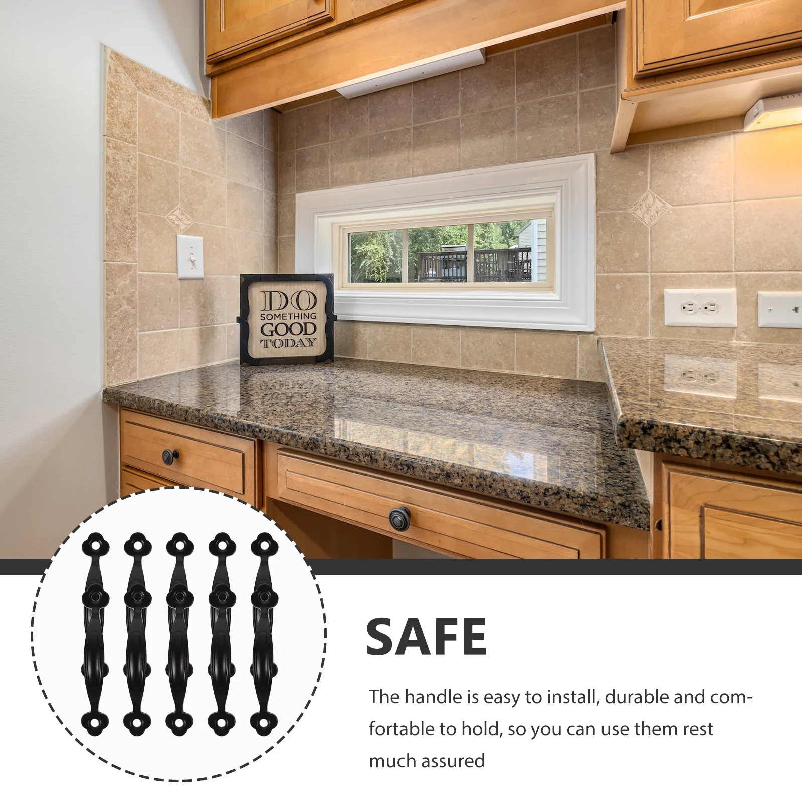 

10pcs Wooden Box Drawer Pull Handles Simple Zinc Alloy Cabinet Knobs For Kitchen Wardrobe Cupboard Dresser Durable Smooth Grip