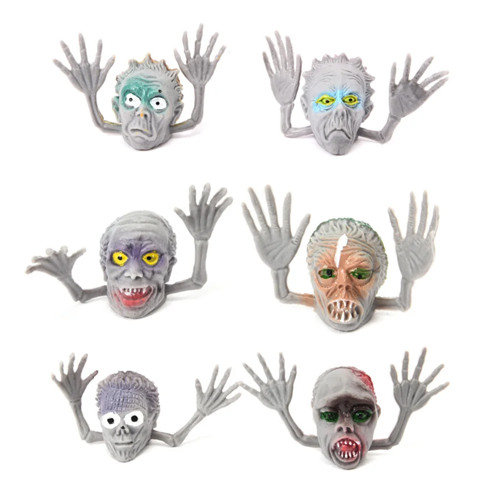 

6 Pcs Kids Toy Children's Toys Halloween Finger Puppets Zombie Props for Witch Cots