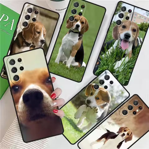 Beagle Puppy Dog For Samsung Galaxy S24 Ultra S21 S22 S8 S9 S10E Note 10 20 Plus FE S23 Phone case Cover Coque