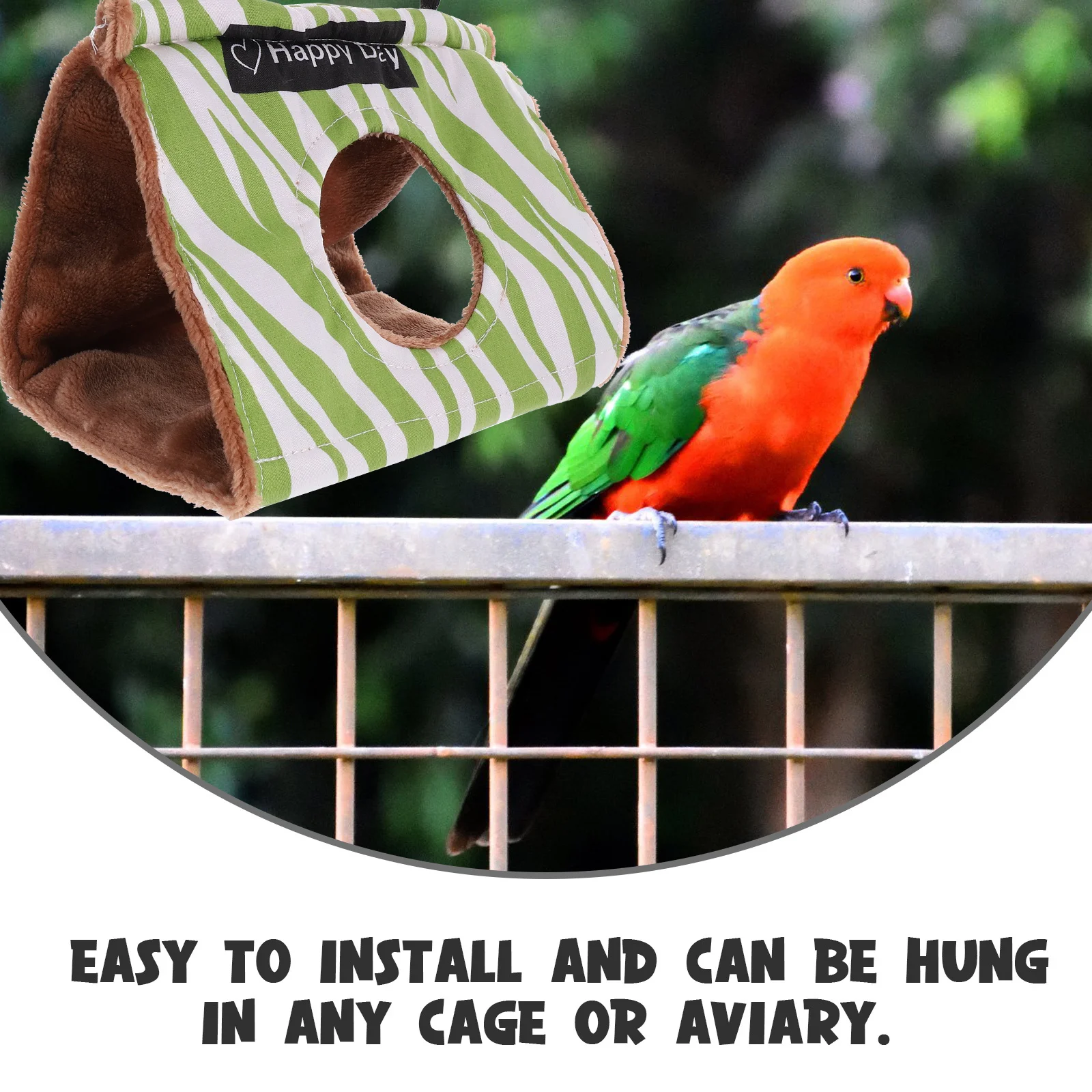 

Hanging Parrot House Bird Nest Soft Warm Bed for Small and Medium Birds Bird Hammock Parakeet Bed Winter Parrot Nest