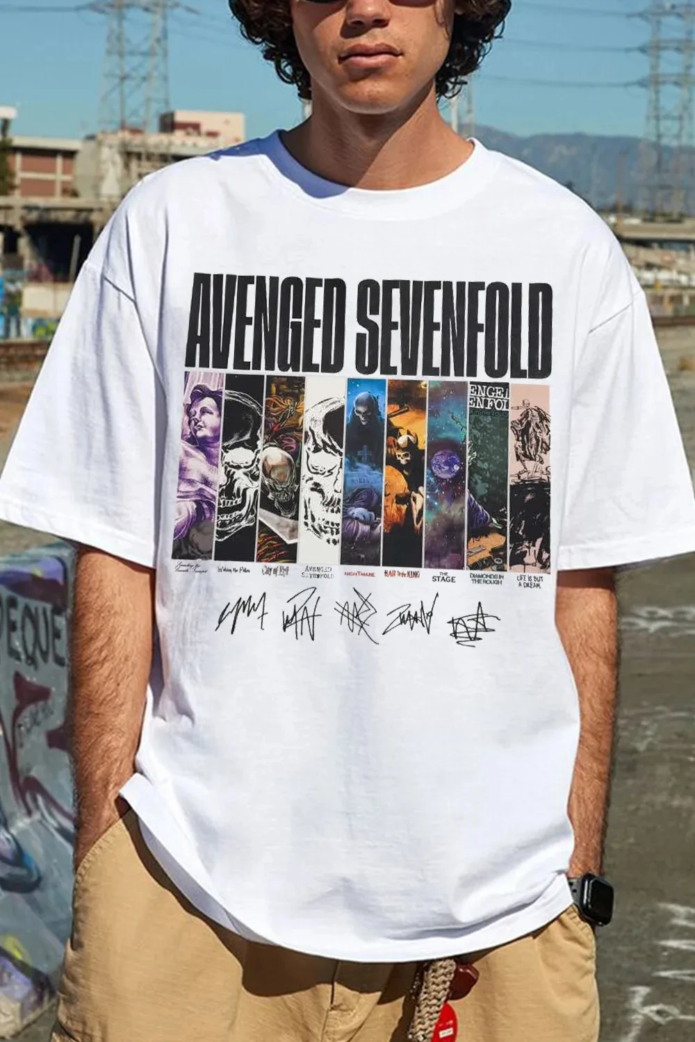 2026 Avenged Sevenfold A7X Rock Band Graphic Tshirt Mens Womens Cotton Tees Ummer Casual Short Sleeve Round Neck Clothing Loose