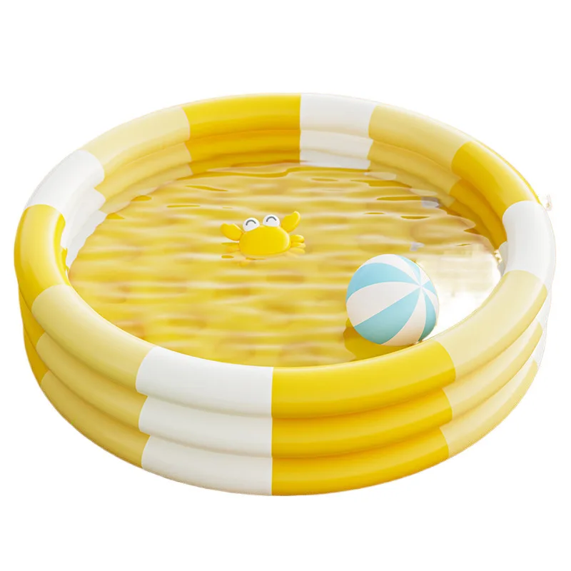 Children's inflatable thickened swimming pool baby swimming bucket household children folding bathtub small paddling pool baby