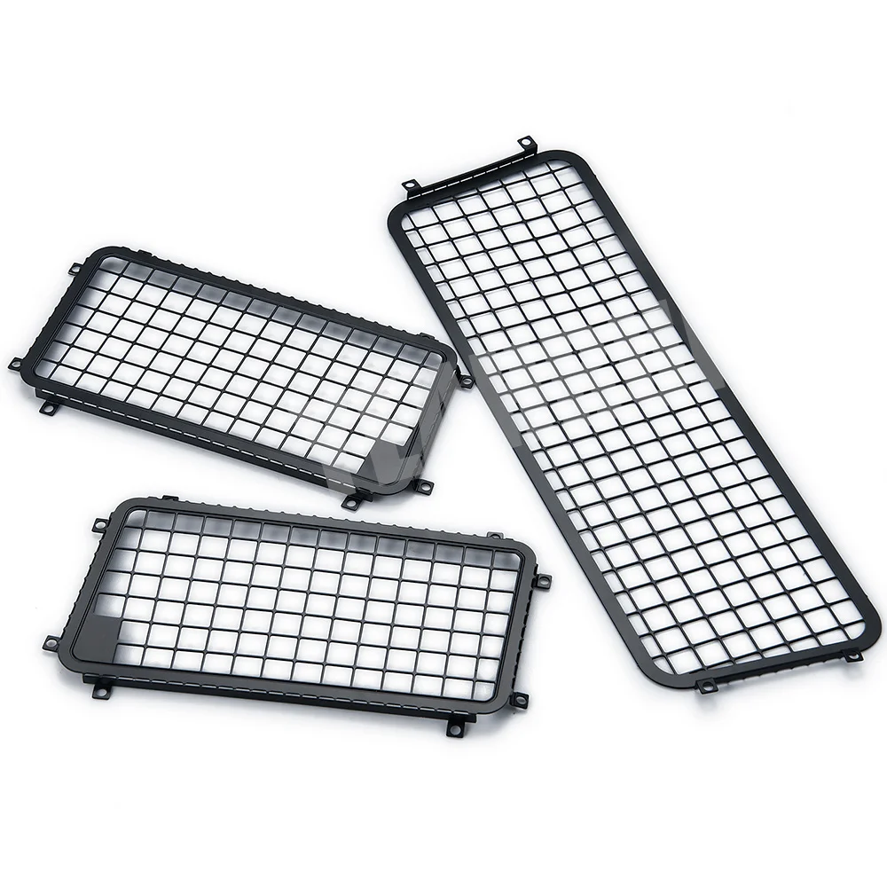 YEAHRUN 1Set finestra posteriore/laterale rete protettiva rete di protezione recinzione per TRX-4 Bronco 1/10 RC Crawler auto decorazione parti