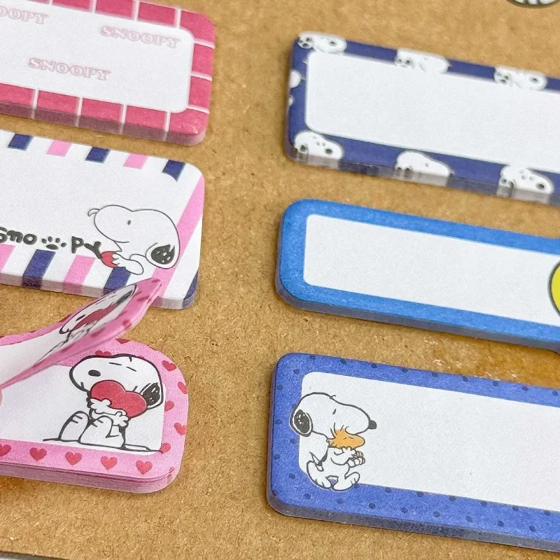 

4Pcs/set Snoopys Cute Cartoon Creative Message Stickers Decorative Journal Note Sticker for Scrapbooking Daily Necessities