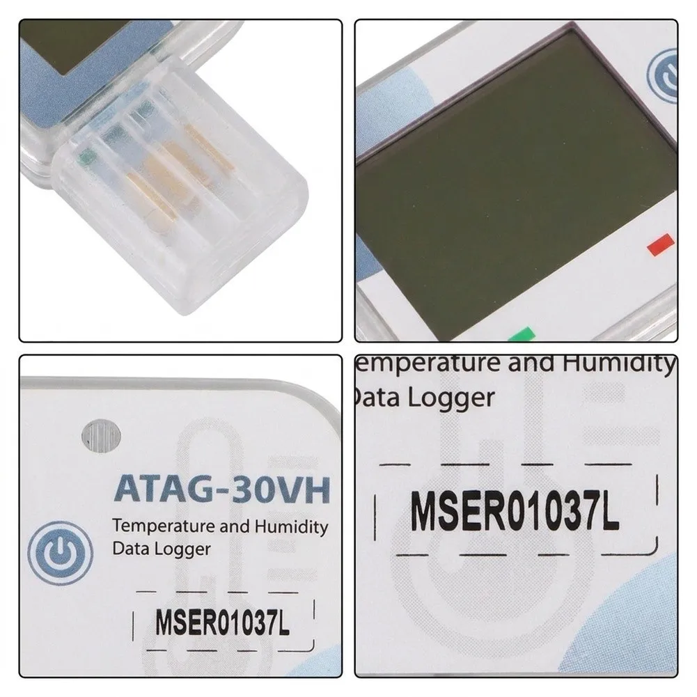 180-Day USB Data Logger for Temperature Humidity Tracking LCD Display PDF Report IP65 for Pharmaceutical Cold Chain