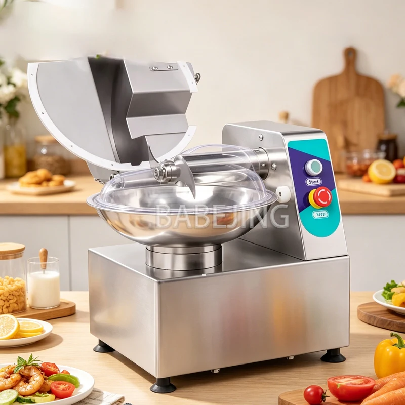 

Commercial Electric Vegetable Chopper Fully Automatic Meat Grinder Apple & Onion Slicer for Restaurant Kitchen