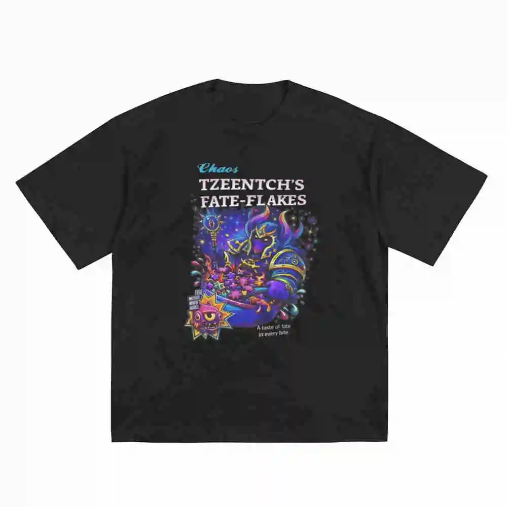 Tzeentch's Fate Flakes Short Sleeve Tee 100% Cotton T-Shirt