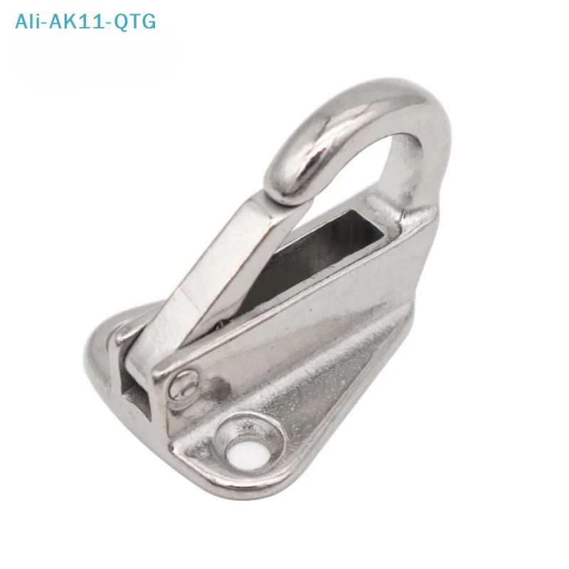 1/2/3pcs Marine 316 Stainless Steel Spring Snap Fending Hook  Boat Hardware Marine Boat Spring Locked  Hooks Ready Stock