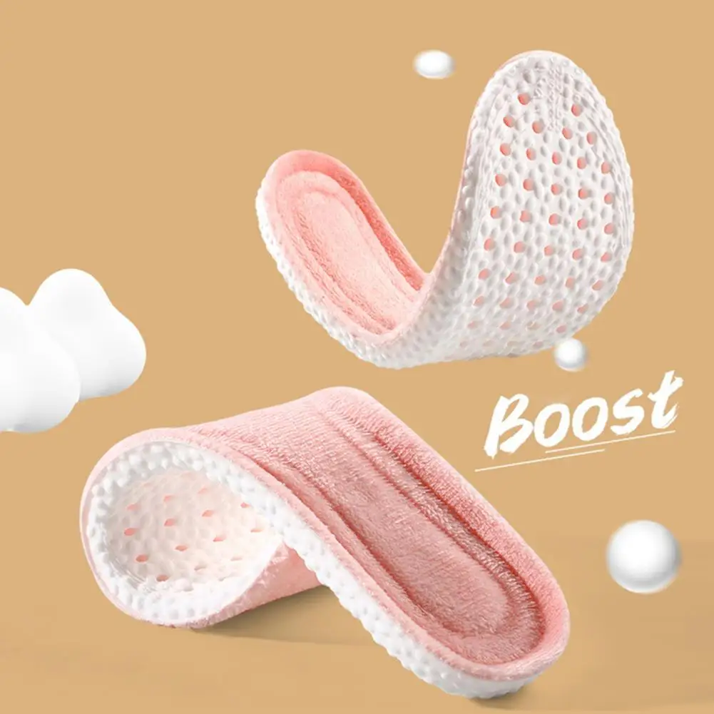 Insulated Cushioned Insoles Wool Fleece Insoles for Foot Pain Relief Thick Warm Winter Shoe Inserts Shock Absorbing for Boots