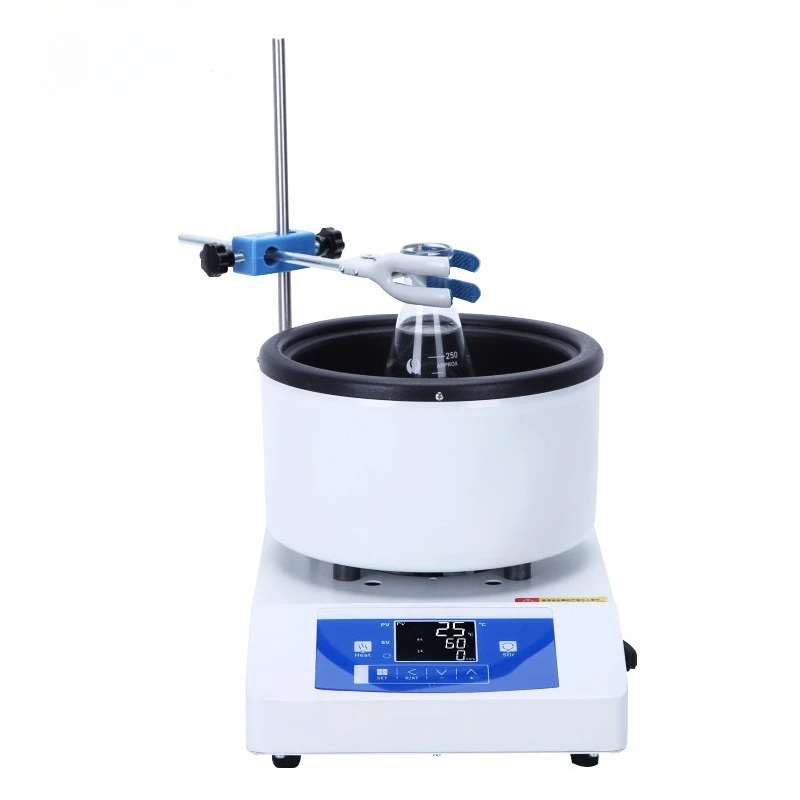 Intelligent magnetic stirrer, electric heating sleeve, laboratory digital display, constant temperature water and oil bath