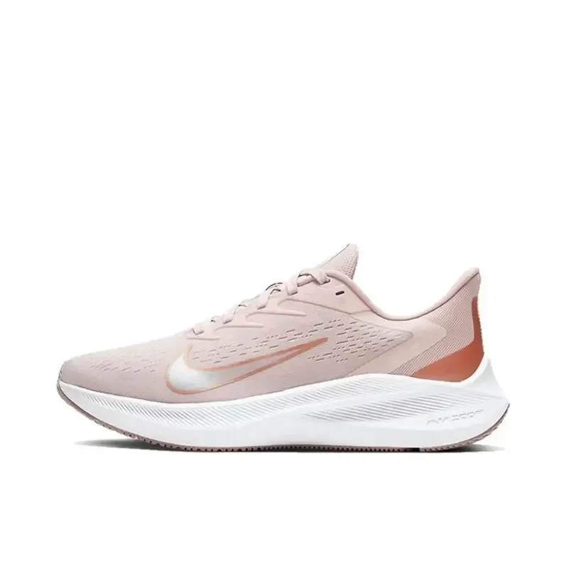 

Nike Zoom Winflo 7 Fashion Cushioned Cushioned Anti-slip Wear Comfortable Breathable Running Shoes Pink White Unisex