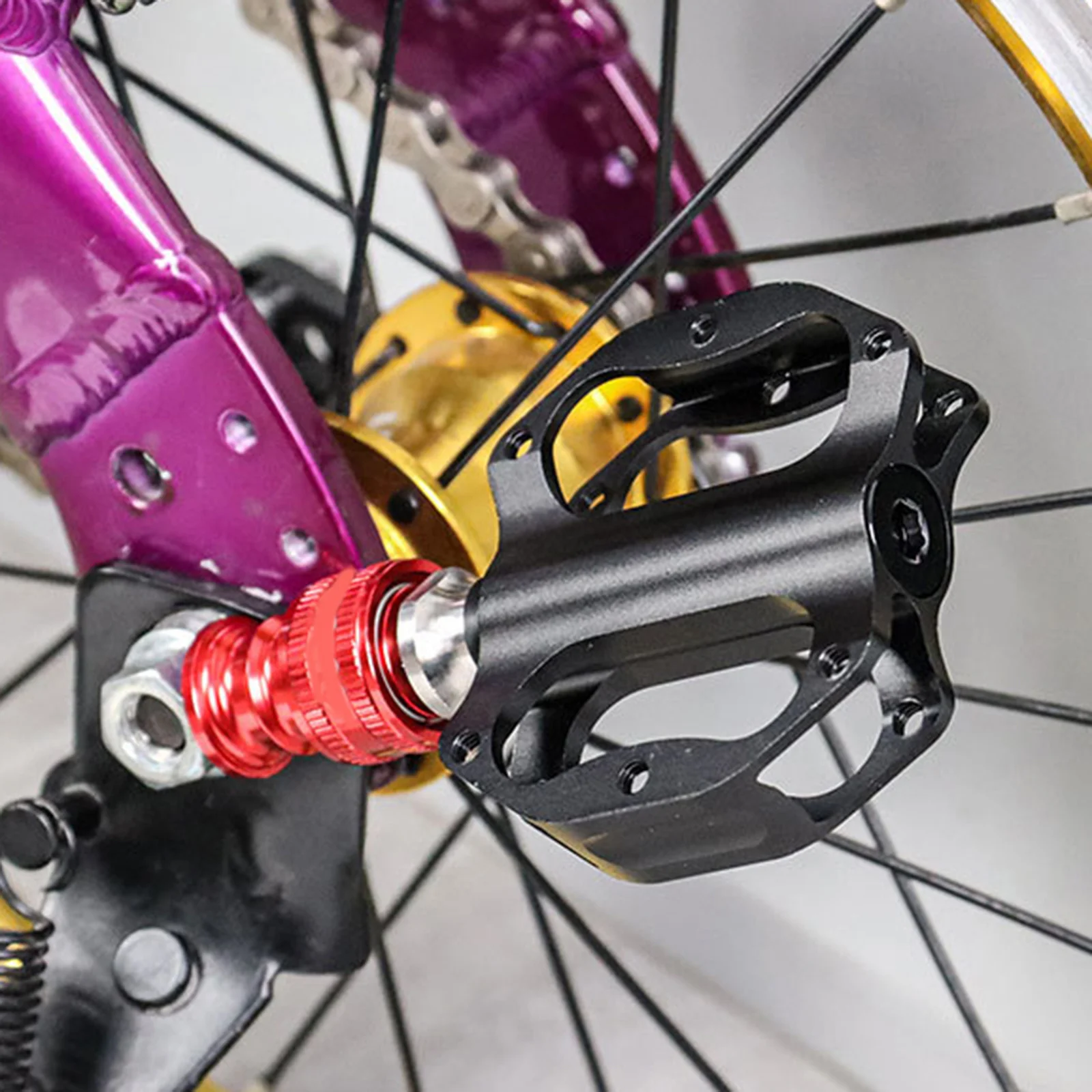 1Set Bike Pedal Buckle Quick Release Durable Aluminum Alloy Folding Bike Parts Pedal Removal Tool Quick Release Buckle