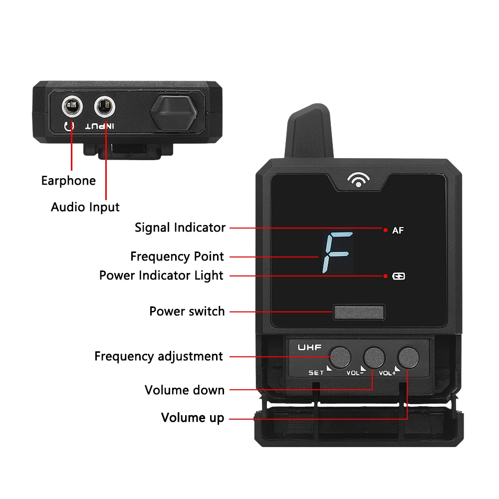 EYK IEM61 przenośny monitor douszny System bezprzewodowy akumulator UHF IEM do nagrywania w studiu transmisji na zewnątrz małe koncerty