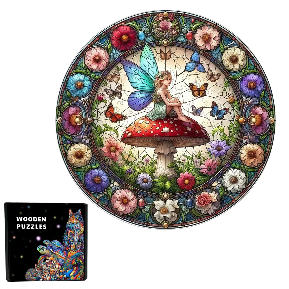 Interactive A Beautiful elf Wooden Puzzles Fabulous Educational DIY Puzzles Fabulous Gifts for Kids Adult