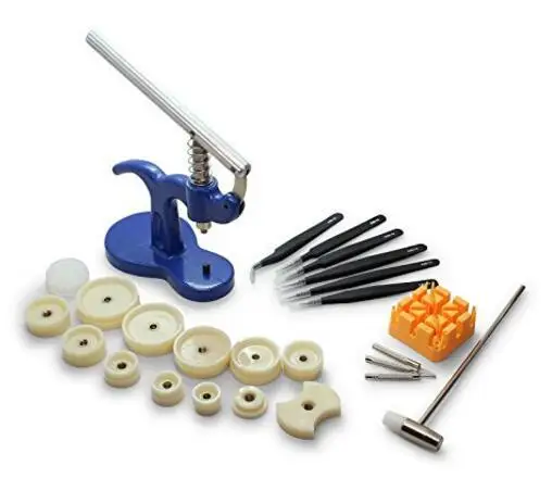 

Watch Repair Tool 24-Piece Set, Watch Case Press, Multipurpose Tweezers, Steel Band Removal Kit, Case Back Press