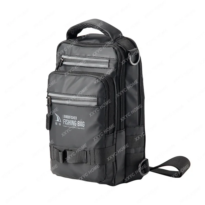 

Multifunctional waterproof Luya backpack, single shoulder crossbody Luya bag can be inserted into the rod