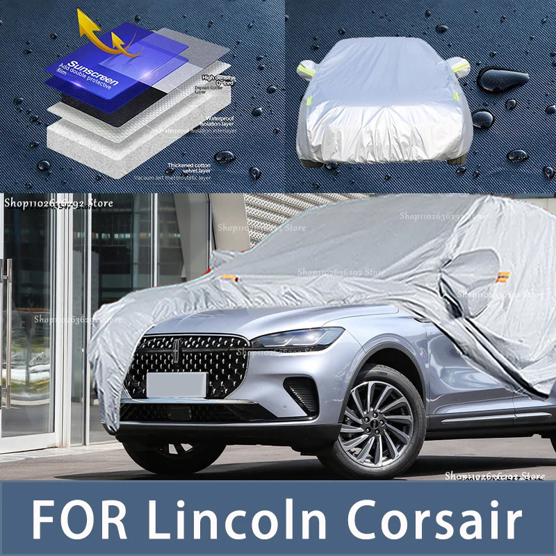 

Для Lincoln Corsair наружная защита, полные автомобильные Чехлы, снежный чехол, Солнцезащитный водонепроницаемый пыленепроницаемый внешний автомобильный аксессуар