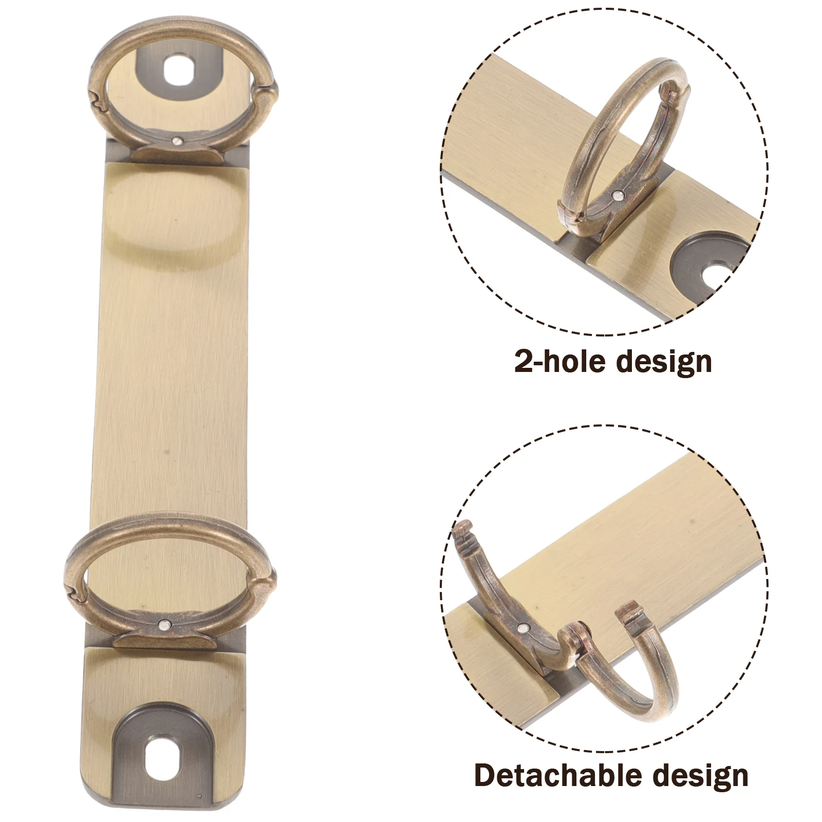 Binder Clasp 2 Ring Mechanism Binders Scrapbook Clips Rack Punch Hole Office