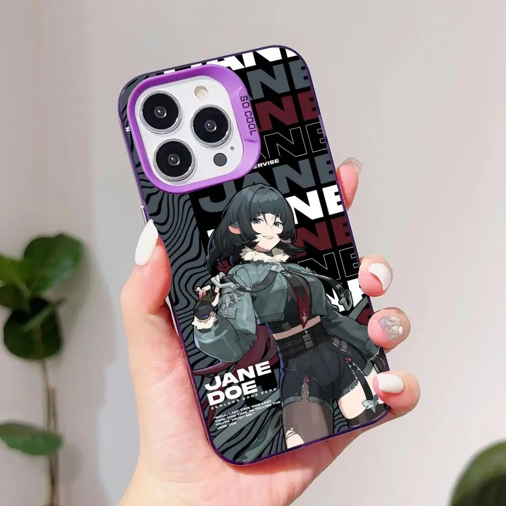 حافظة لهاتف آيفون 17 16 15 14 13 12 11 X XR XS 8 7 Pro Max Plus غطاء أرجواني شفاف #3