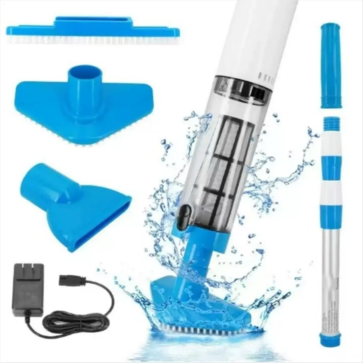 T22C  Cordless Pool Vacuum Cleaner EU Plug Handheld Pool Cleaner for Spas Small Pools EU Plug