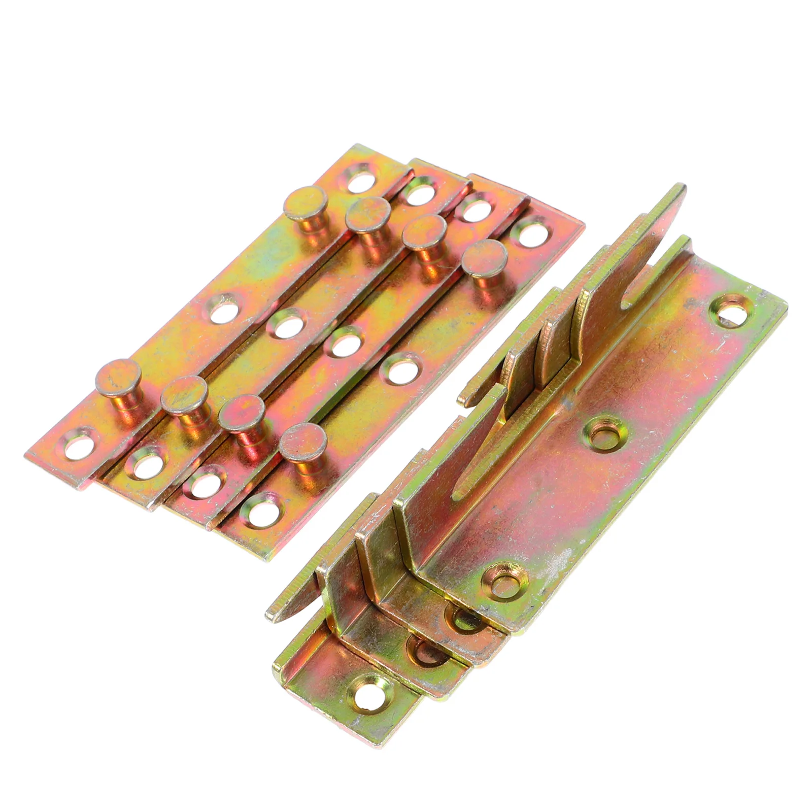 

4 set 4 Sets Invisible Hinge Heavy Duty Bed Rail Strong Joint Connector For Stable Support Scratch Resistant Silent Operation