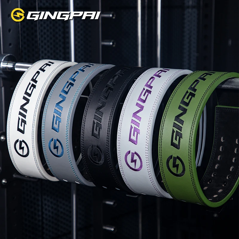 

GINGPAI Thickened Weightlifting Belt Powerlifting Waist Support Customization Belts For Squat&Deadlift Lumbar Brace Sport Safety