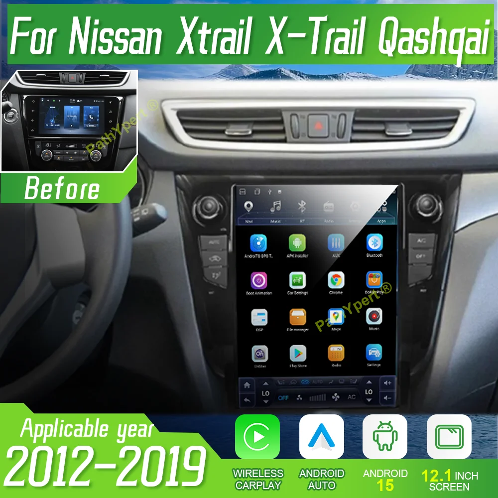 

Android 15 Carplay Screen For Nissan Xtrail X-Trail Qashqai 2012-2019 Intelligent Systems 2din Multimedia Player Car Radio WiFi