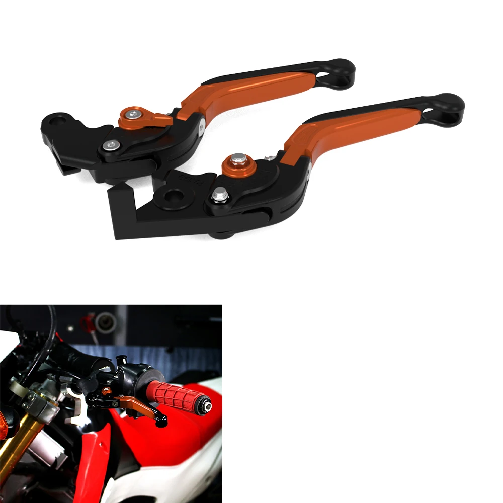 Fit For KTM 690 ENDURO R 950 Super EnduroR EXC200 /250 Supermoto Motorcycle Adjustable Foldable Extendable Brake Clutch Levers