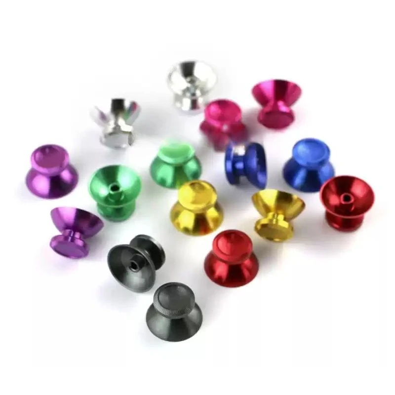 10Set Electroplating Metal Mushroom Analog Joystick Cap Hardware Replacement Component for Xbox360 Game Handle