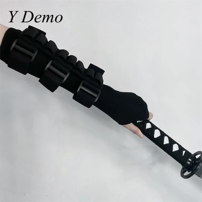 Y Demo Ninja Style Multifunction Arm Sleeve Techwear Buckle Straps Wristband Gloves Streetwear Outdoor Adjustable Accessories