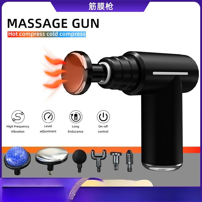 

Multifunctional Hot and Cold Fascia Gun Muscle Relaxation Massager Mini Sarcoma Instrument Massager