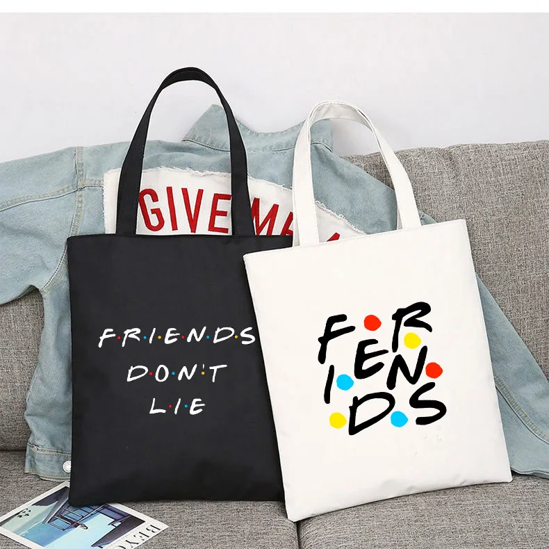 

Central Perk Coffee Friends Shopper Bags Shopping Bag Tote Bag Shoulder Bag Canvas Bags Large Capacity College Handbag