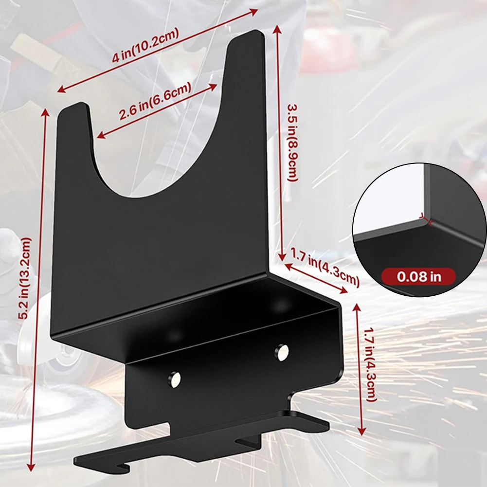 1Set Wall Mount Angle Grinder Bracket Storage Rack For Wrench Cutter Polisher Holder Multipurpose Steel Wall Mounted Bracket