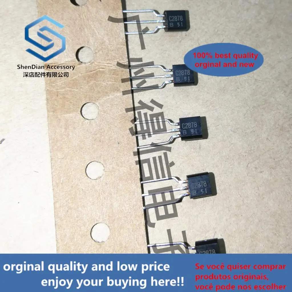 10pcs 100% orginal new 2SC2878B C2878  TO-92 For Muting and Switching Applications  real photo