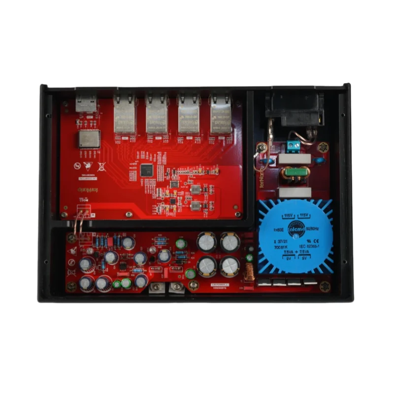 Dialogos Lite HiFi Network Switch Audiophile Grade Ethernet Switch for Music Streaming Linear Power Supply OCXO Clock
