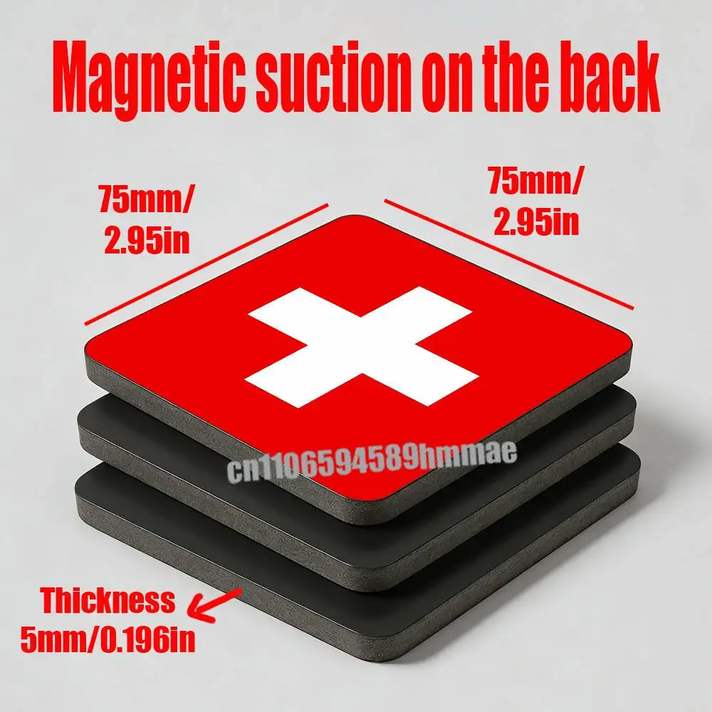 For Swiss Switzerland Fridge Freezer Refrigerator Magnets Kitchen Metal Cabinet Magnetic Sticker Card Home Cover