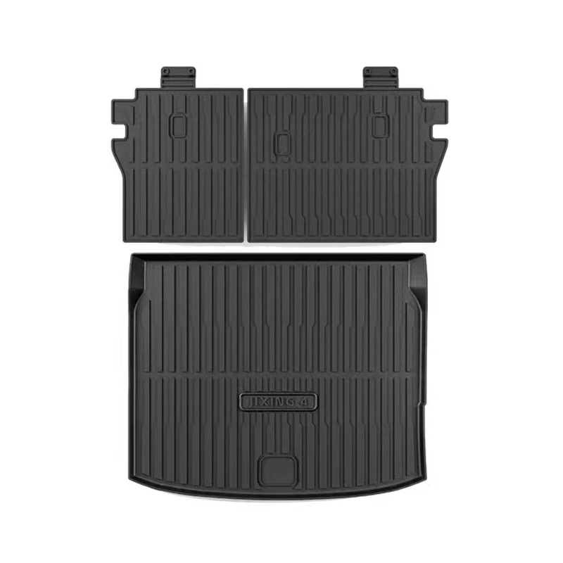 سجادات صندوق السيارة الخلفي لسيارة Polestar 4 2024 2025 2026 2027 غطاء مقاوم للماء ووسادة تخزين وبطانة شحن وسجادة وإكسسوارات داخلية للسيارات #6