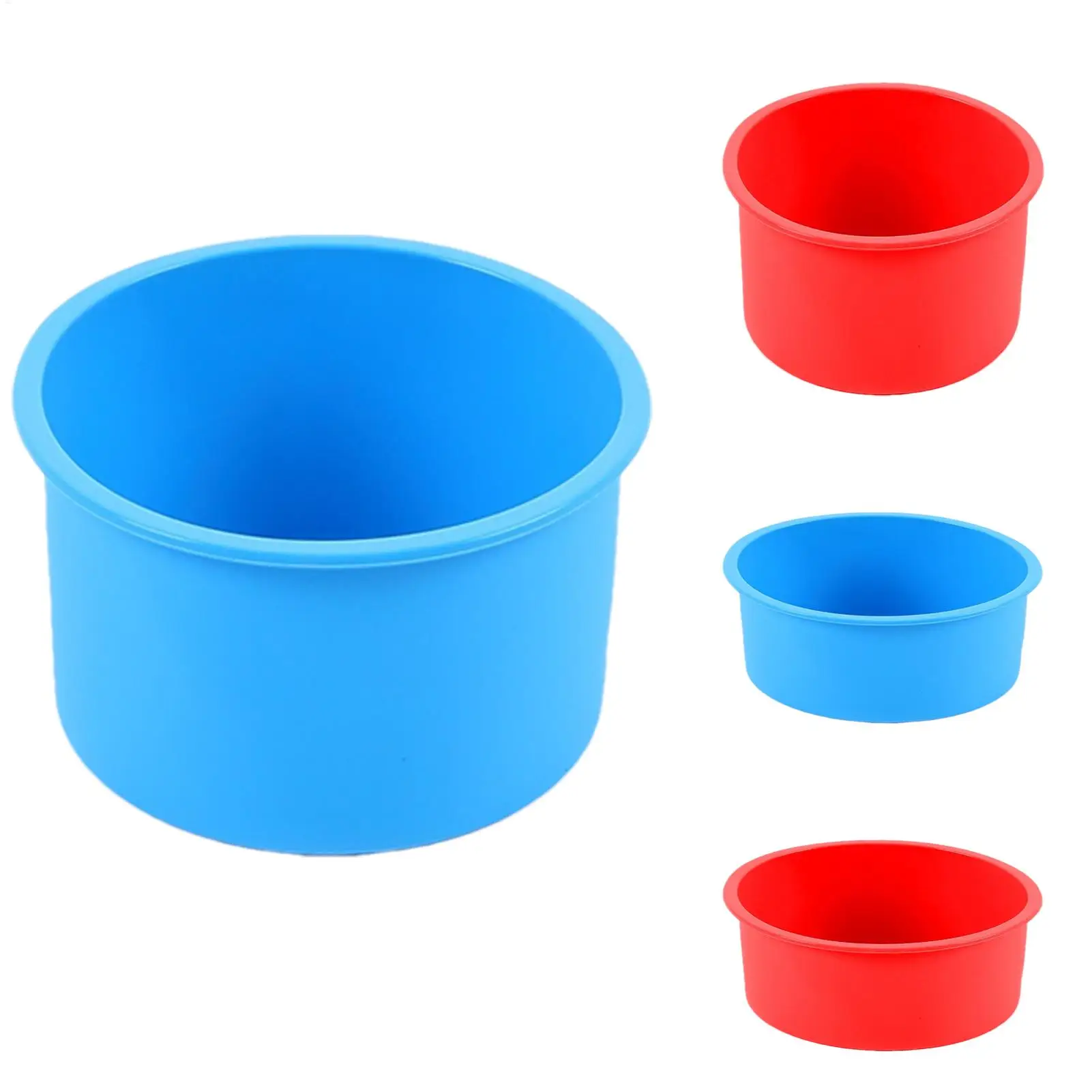 Silicone Mini Cake Pans Cupcake Molds Reusable Multi Size Circular Cake Mold DIY Baking Cake Mold For Muffin Cake Cheese