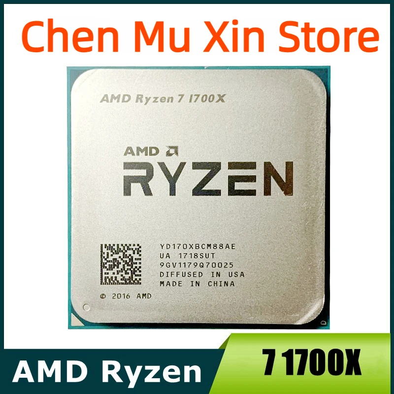 AMD Ryzen R7 7 1700X 3.4GHz Eight-Core CPU Processor LGA AM4