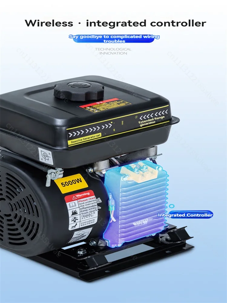 Inverter Power Generator DC Range Extender, 4000-7000W 48V-72V for 3-Wheel and 4-Wheel Electric Vehicle Battery Supply