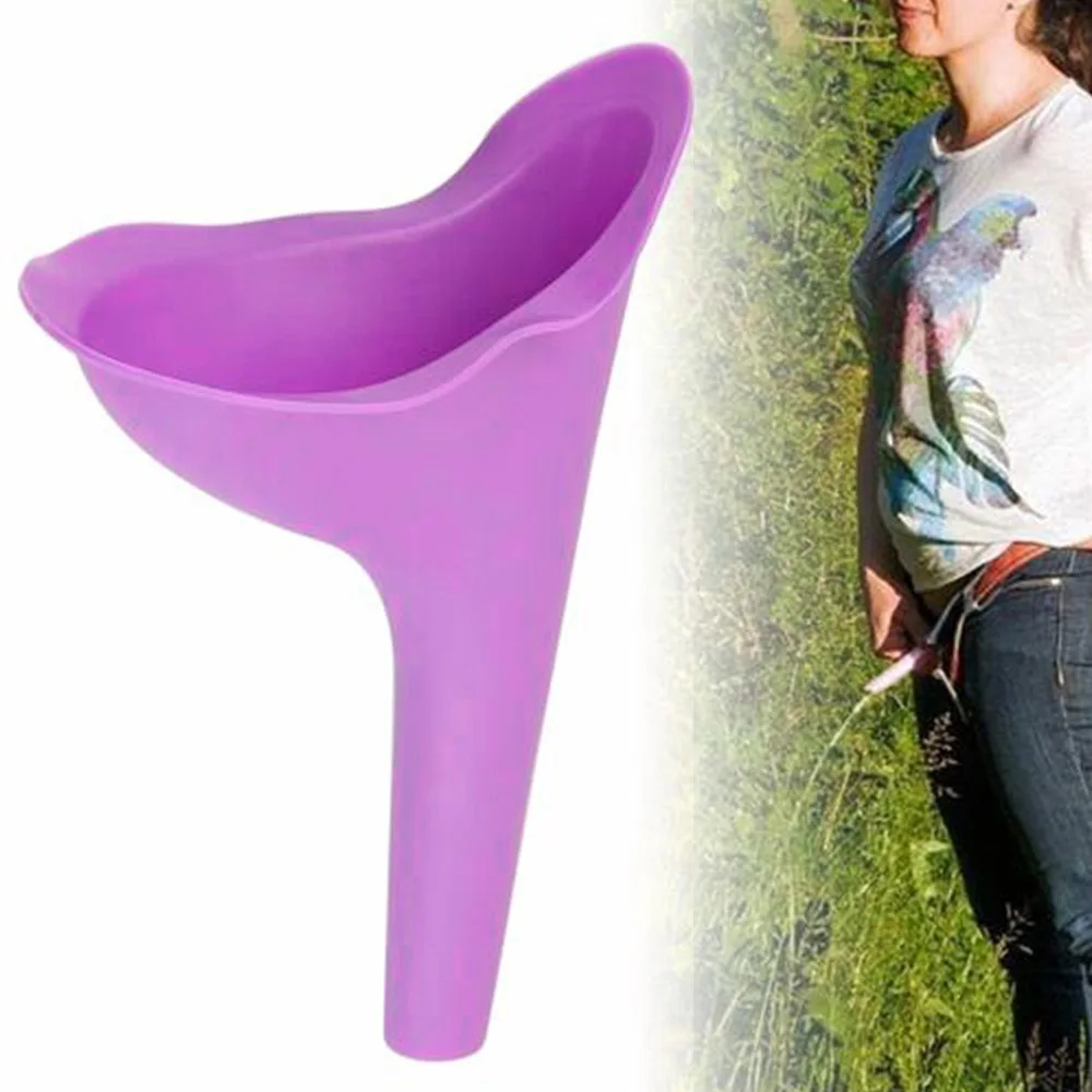 Woman Standing Piss Portable Toilet Urinal Outdoor Travel Camping Female Pee Funnel Emergency Silicone Urinals Car Toilet