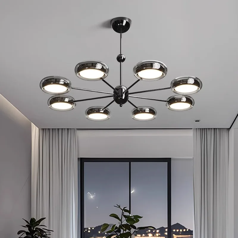 

Italian minimalist living room chandelier modern minimalist atmosphere high-end light luxury main lamp