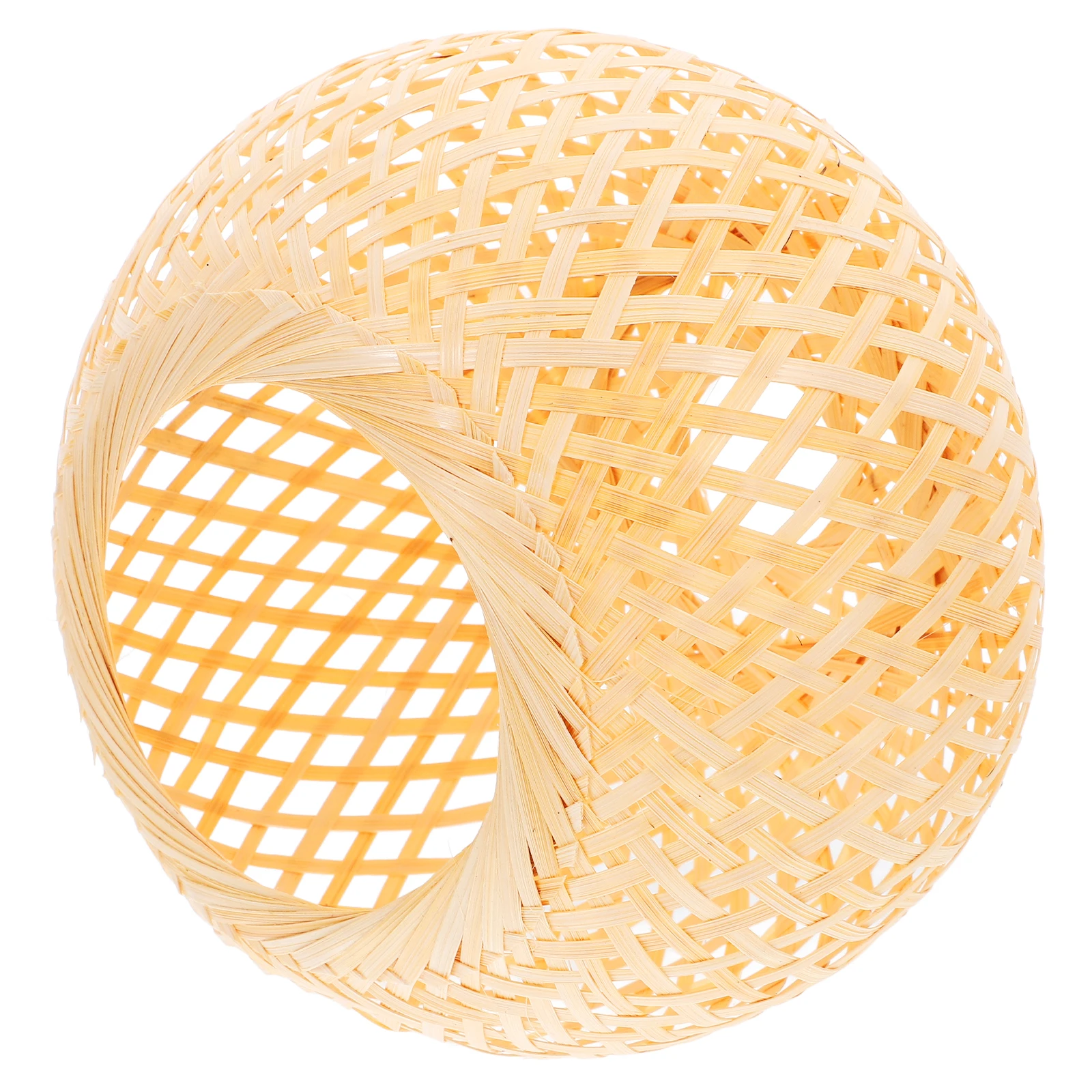 

1Pcs Bamboo Weaving Lampshade Simple Design Lamp Cover Accessory Chinese Style Woven Light Shade Warm Atmosphere