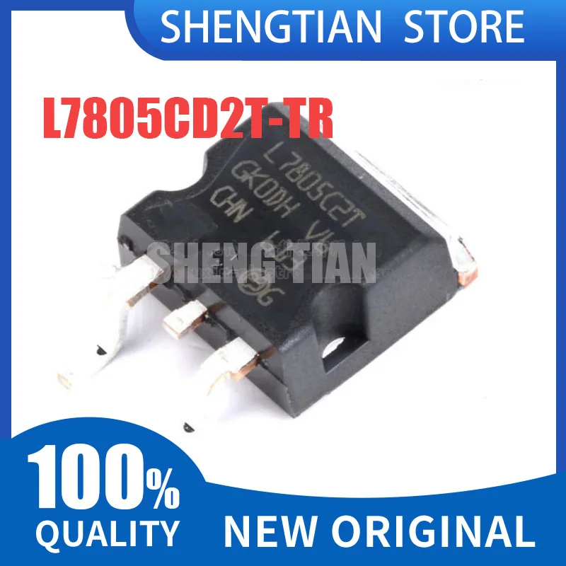 5Pcs 100% New Original L7805CD2T-TR TO-263 SMD 7805 L7805C2T three-terminal regulator IC Chip In Stock Wholesale