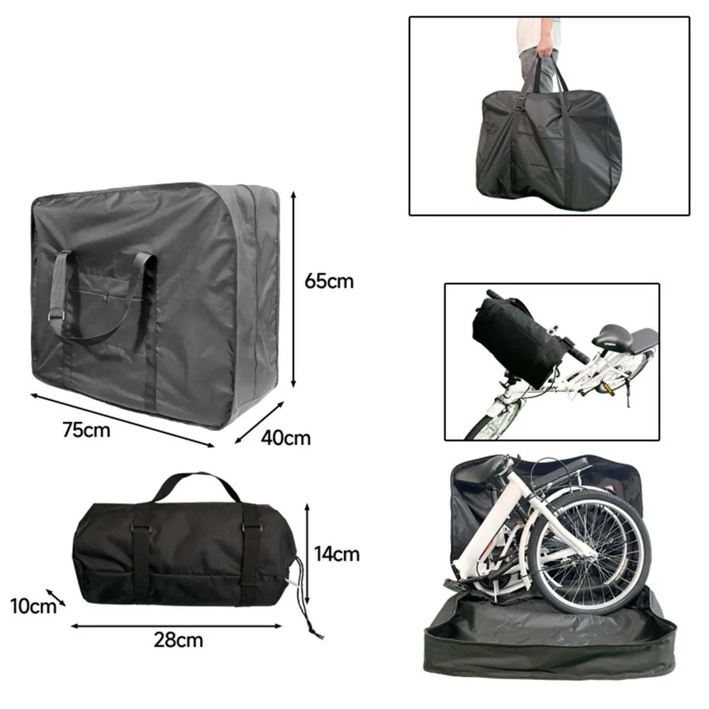 Portable Foldable Bike Carry Bag Sun Protection Waterproof Bike Travel Bag Dust Cover Bike Transport Carrying Case