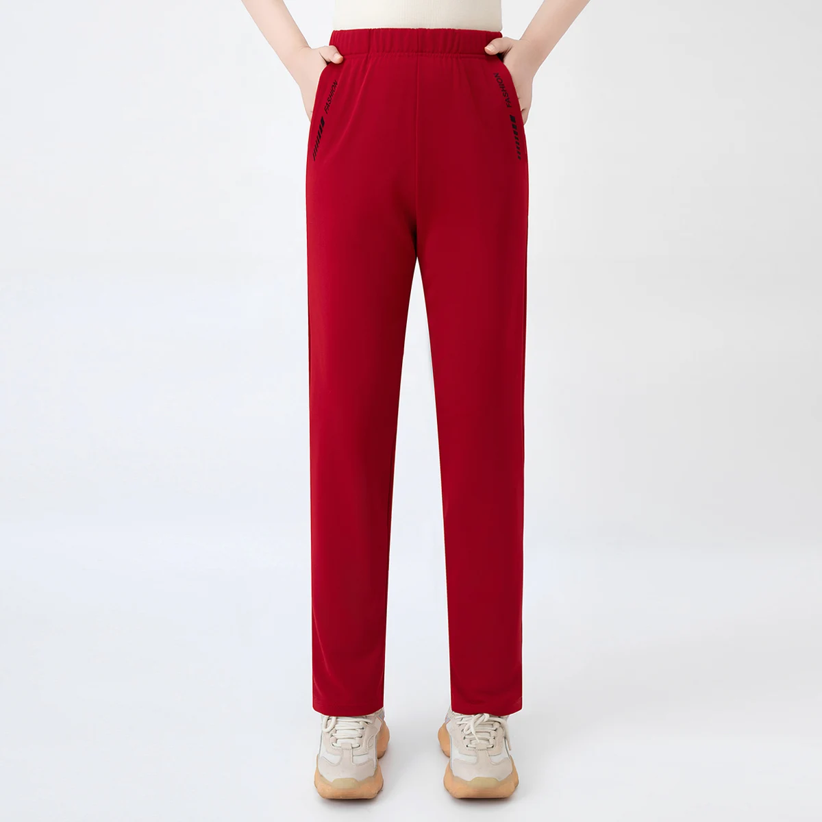 Herbst Neu 7-Farben Lässige Vielseitige Damenhose Bequeme Sportliche Hose mit Taschen Jogginghose für Teenager Gerade Hose – Detail 8