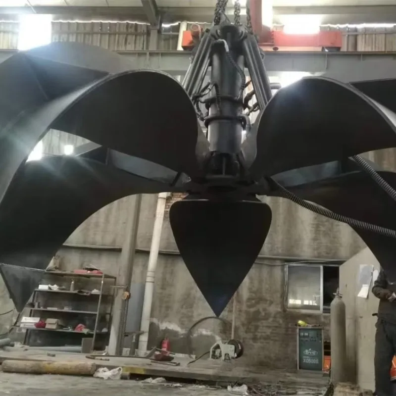 Small excavator steel grabber, fixed 20-ton excavator steel grabber, scrap iron steel grabber