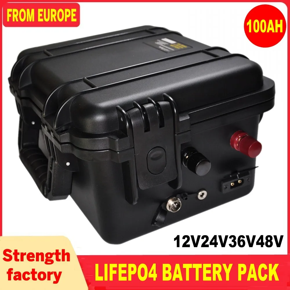 24V36V48V Lifepo4 Battery Pack 12V100ah 200ah 400ah Lithium Rechargeable Battery  Power Back for Camping Boats Inverter Motor RV