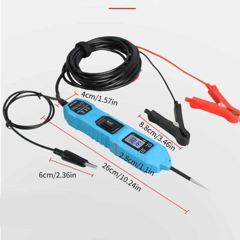 DC3V-36V Automotive Electric Circuit Tester Power Circuit Probe Detector Car Diagnostic Repair Tool with LED Light