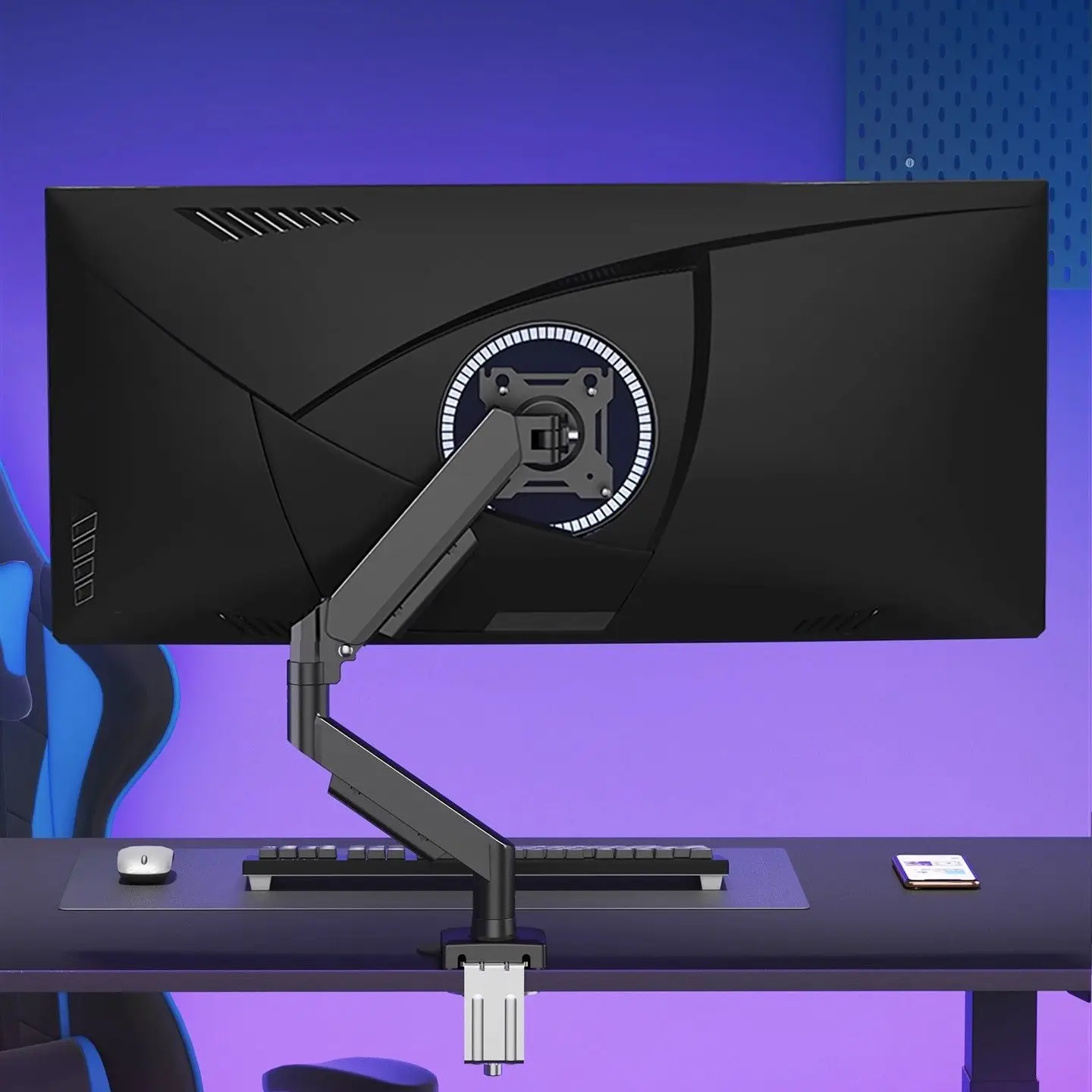 

подставка представляет собой конструкцию пневматического консольного крема регулируется по высоте, а также можно вращать. База роботизированной руки можно установить без